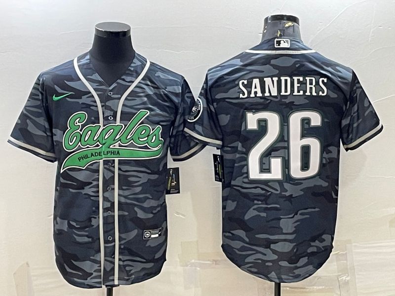 Men Philadelphia Eagles #26 Sanders Camo 2022 Nike Co branded NFL Jersey->philadelphia eagles->NFL Jersey